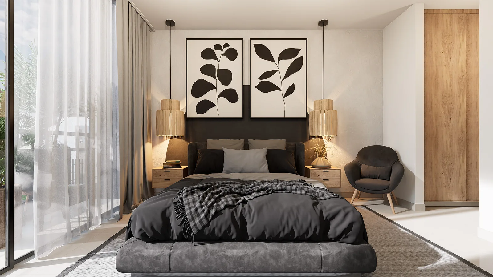 Concepto Zen — habitación principal